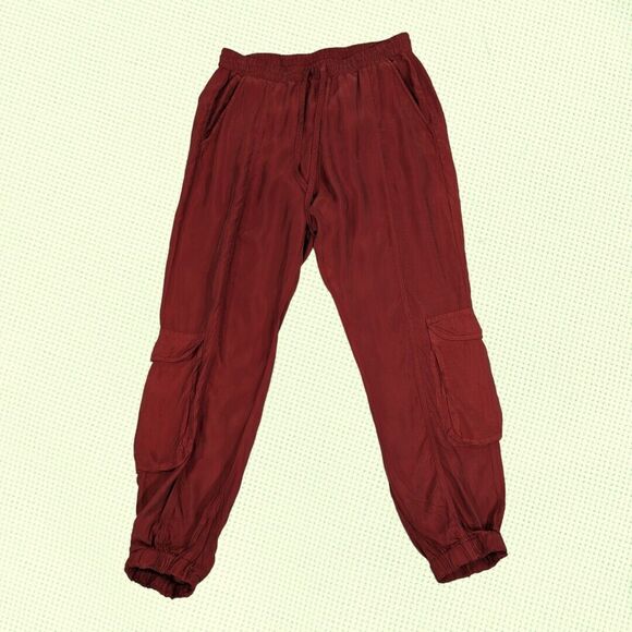 Johnny Was‎ Ramble Cargo Pull On Pants Women's S Burnt Orange - Picture 1 of 5